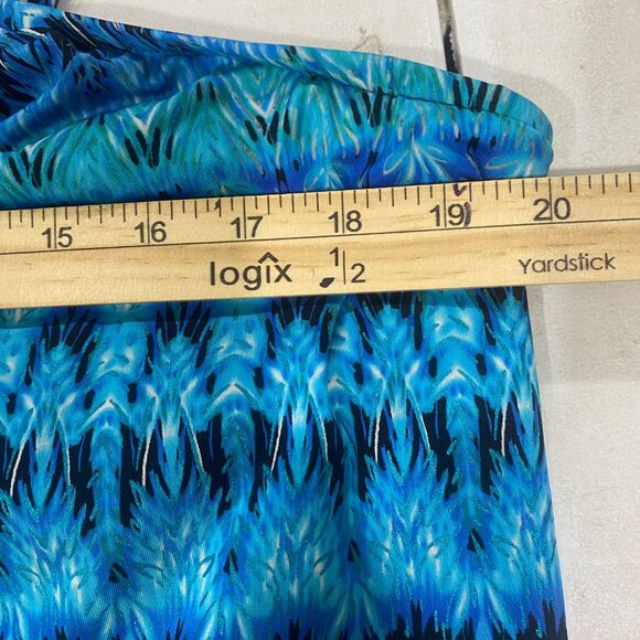 Miraclesuit Estilo Tankini Swim Top Womens 18DD Blue Resort‎ Plus Size - Picture 6 of 8